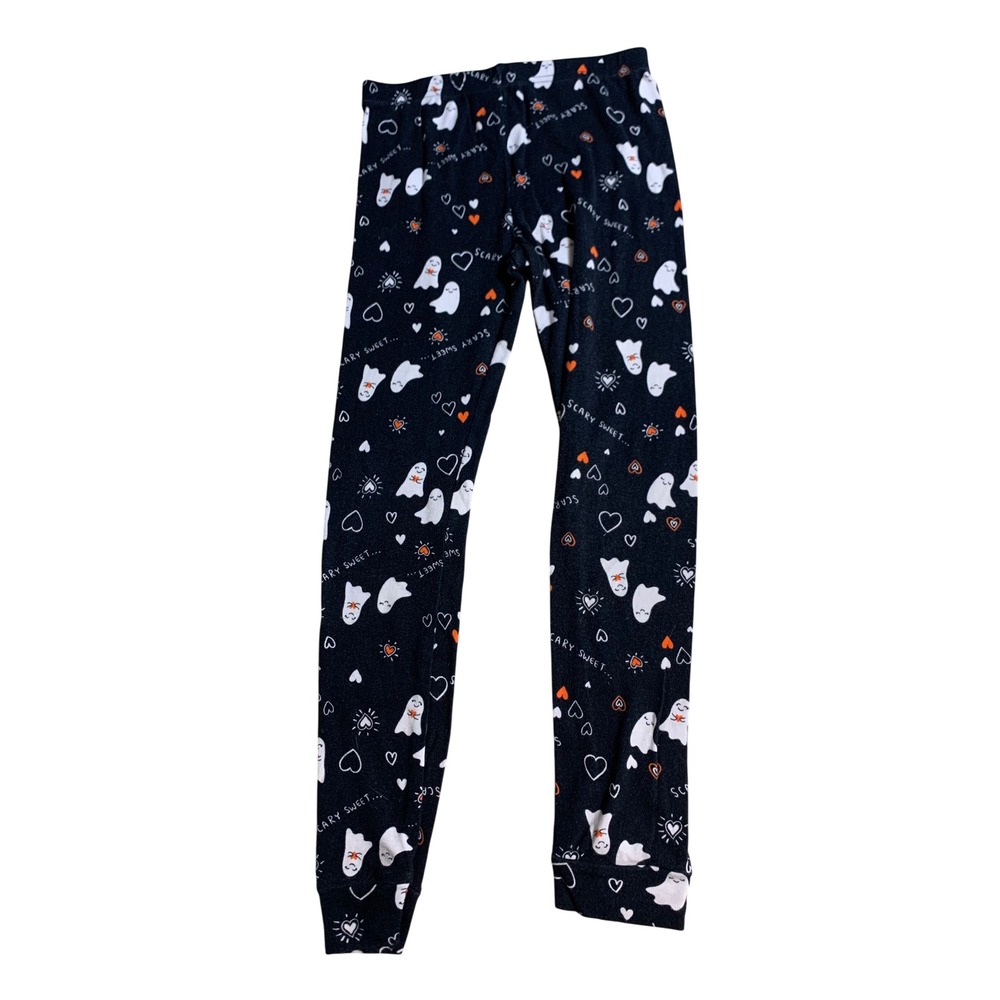 Carter's Pajama Pants Size 10 Kids Navy Ghost Heart Scary Sweet Halloween PJs